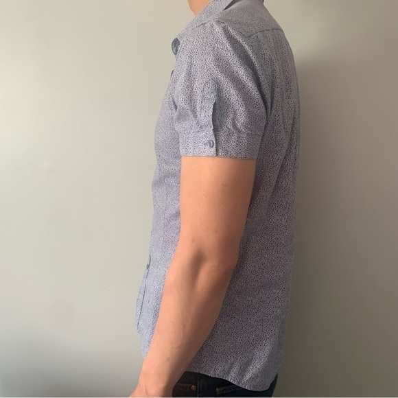 Red Jack button up short sleeve dress shirt size XL blue/grey in  colour - Picture 3 of 9